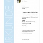 Anerkennungsurkunde Integrationspreis RKN 30.11.2011